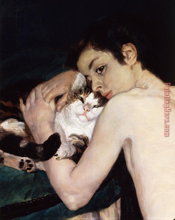 Pierre Auguste Renoir Boy With A Cat